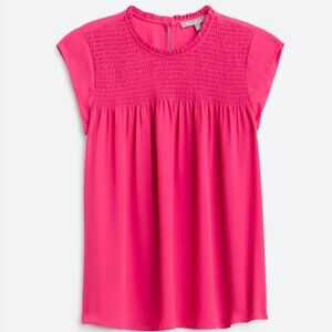 Daniel Rainn Amelia Smock Detail Blouse Women's Fuchsia  XXL